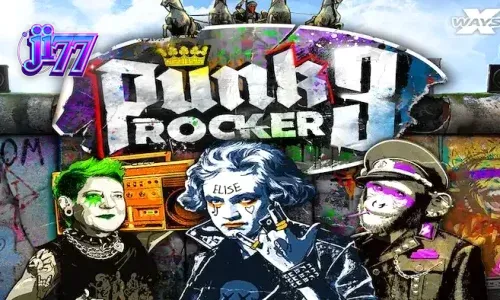 Punk Rocker 3 سلاٹ گیم کا بصری انداز اور برلن تھیم